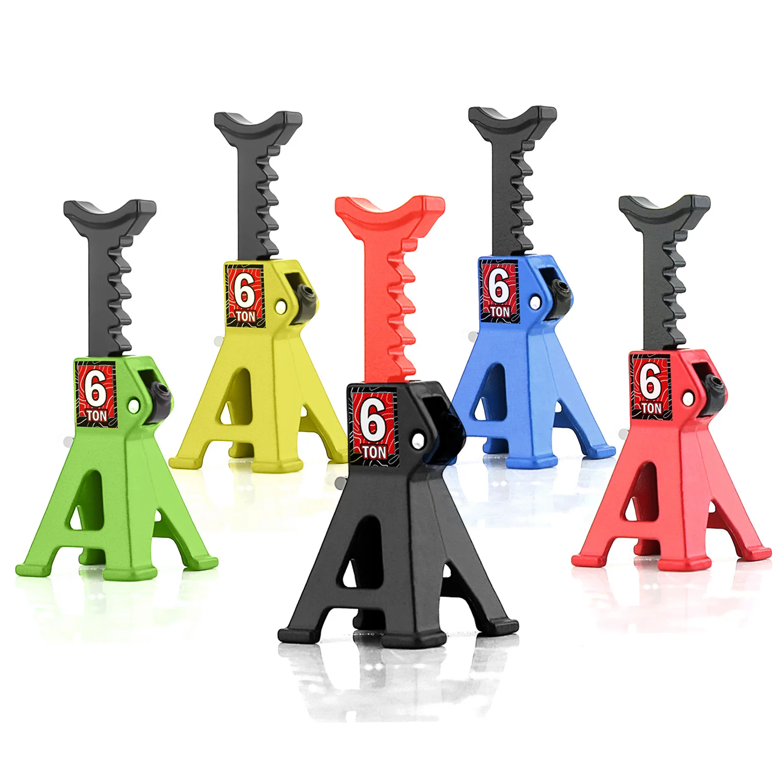 1PCS RC Car Scale Jack Stands Lift Pair Rack Tire Change Tool for Traxxas TRX-4M SCX24 1/24 1/18 Size