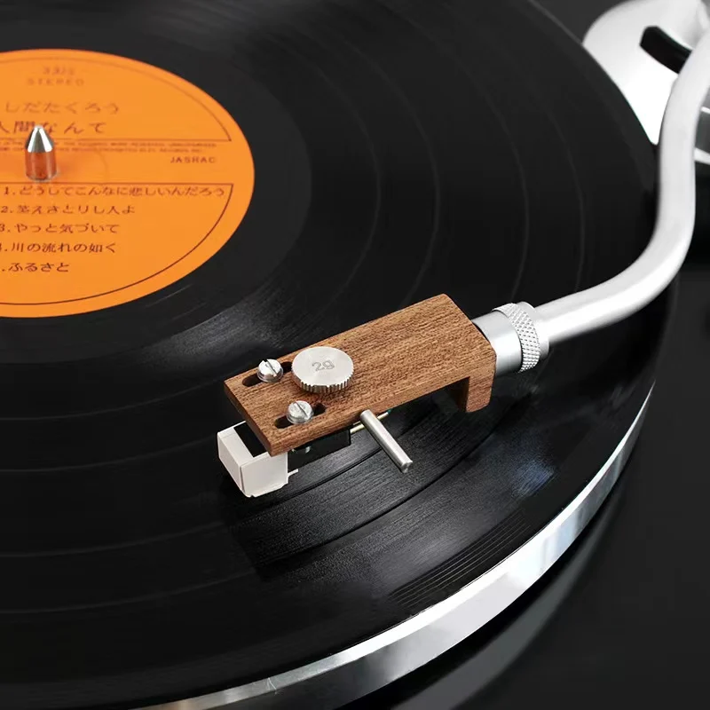 

LP Vinyl Record Turntable Solid Wood Cartridge Stylus Headshell With Connecting Line Counterweight For Phonograph Accessories