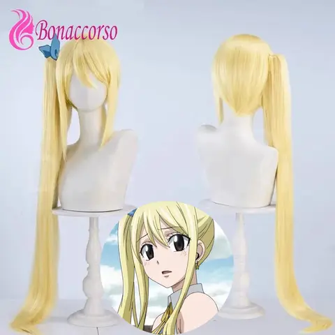 Fairy Tail Lucy Cosplay Peruk Syntetisk Lång Rak Peruk Anime Coser Söt Flicka Värmebeständig Fiber Högkvalitativ Peruk Halloween 10 best sales Lucy cosplay Fairy Tail - №1