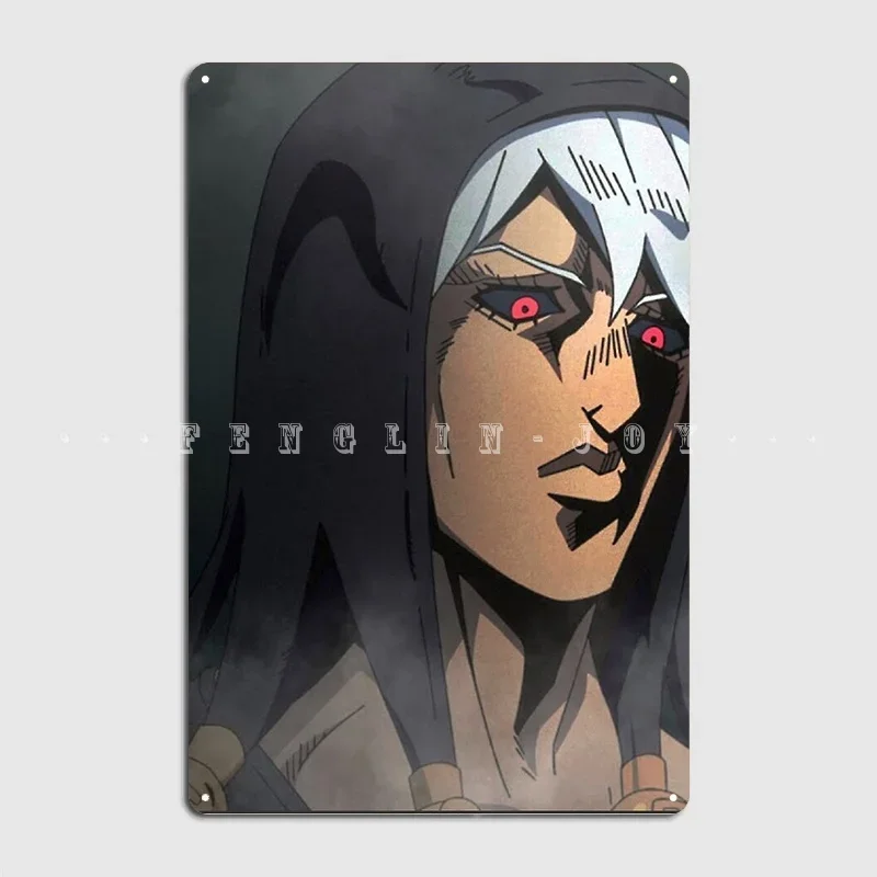 Jojo's Bizzare Adventures Rizotto Nero Metal Sign Cinema Living Room Cinema Retro Wall Decor Tin Sign Poster