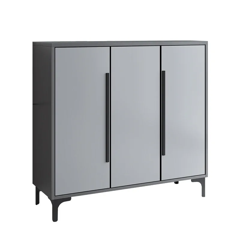 New simple outdoor all-aluminum alloy shoe cabinet household door balcony outdoor waterproof and sunscreen large-capacity locker
