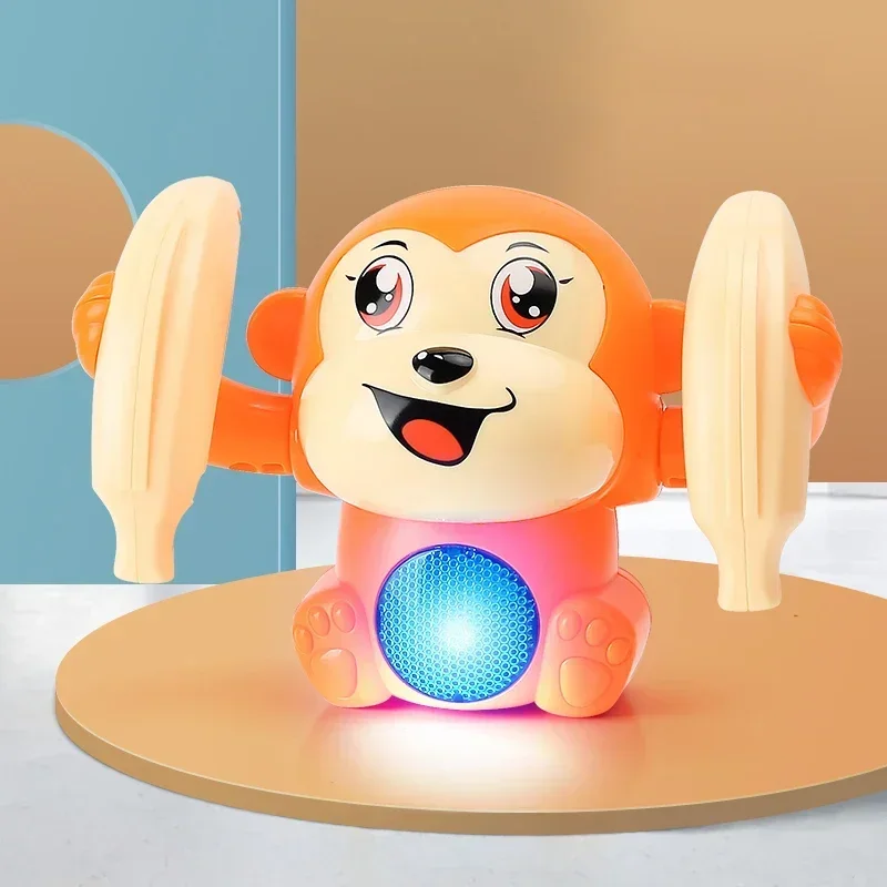 

Electric Tumbling Monkey Baby Toy with Lights Music and Puzzle Sounds Early Educational Kids' Toy Ideal Children's Gift