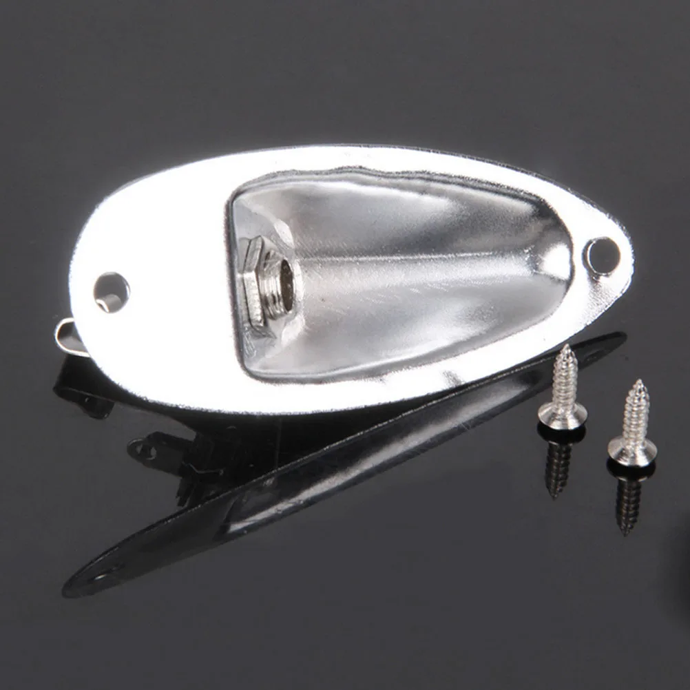 

3 set Jacks Zinc Alloy Durable Replacement For Bass Socket Electric Guitar Sockets Plate Electric Guitar Sockets