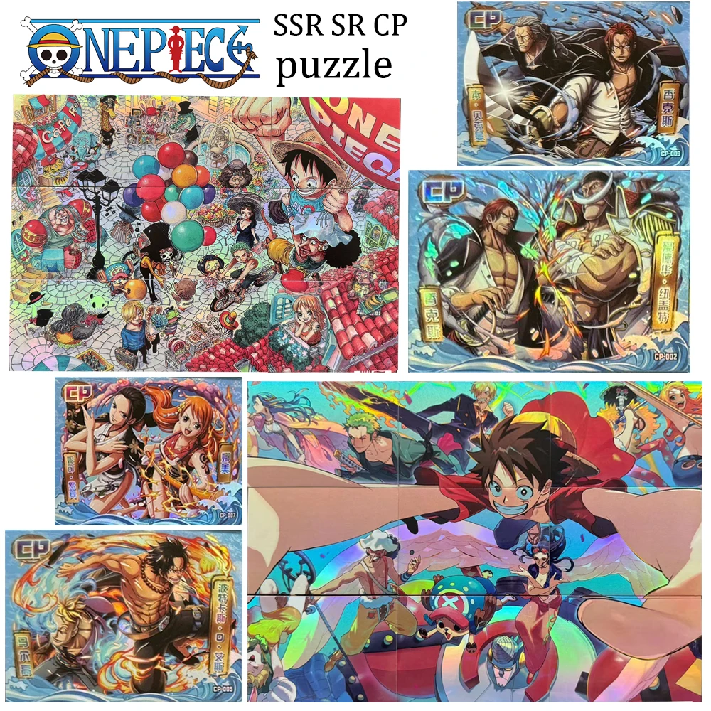 

One Piece Luffy puzzle DIY SSR UR CP Hancock Nicole Robin Ace Sabo Nami Vivi Refractive collectible Christmas birthday presents