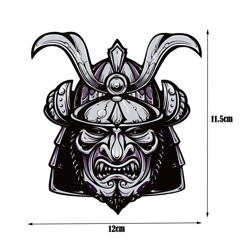 JDM Reflective Japanese Onimusi Car Stickers Prajna Onimusha Mask Car Styling Motorcycle Monster Sticker