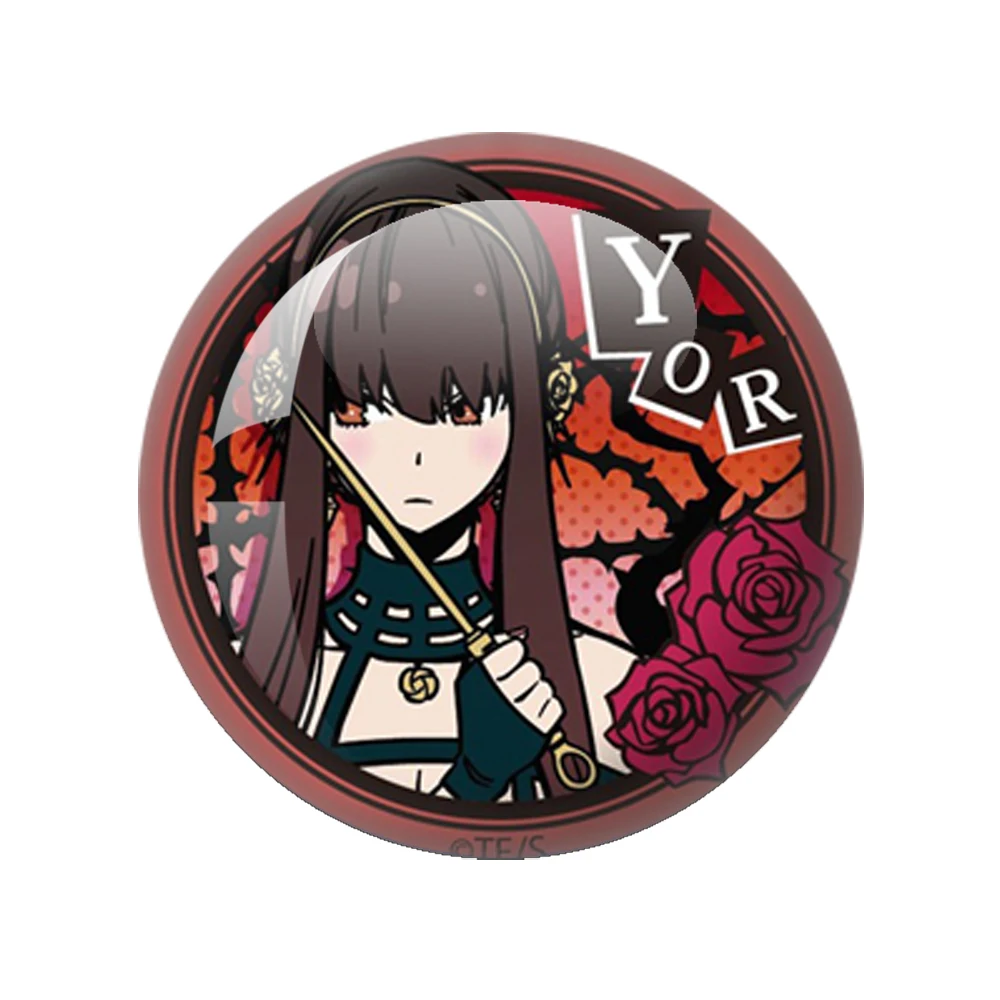 أنيمي تجسس X الأسرة دبوس لويد آنيا يور تأثيري الكرتون جولة زجاج صور 12 مللي متر-40 مللي متر كابوشون التجريبي شقة العودة صنع النتائج #6