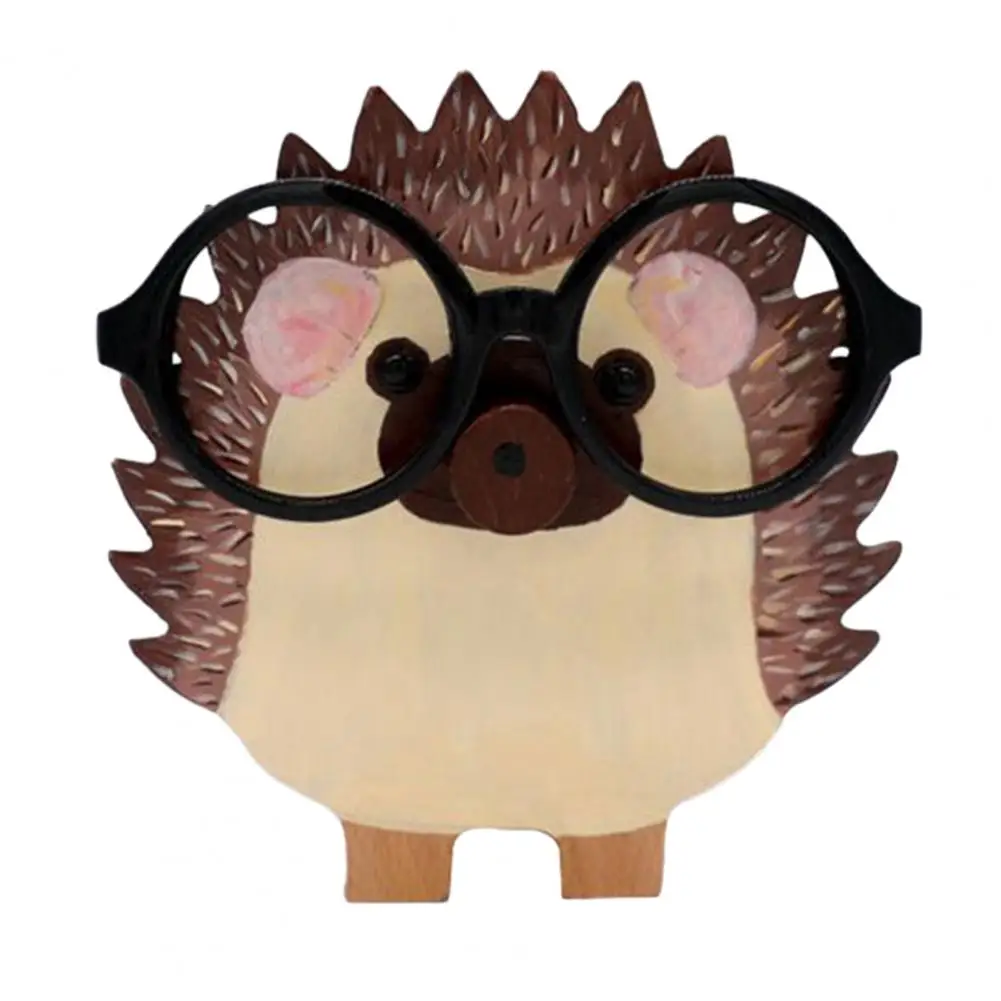 

Glasses Display Stand Wooden Cute Animal Shape Non-slip Desktop Dolphin Hippo Monkey Eyeglass Show Holder Home Decor