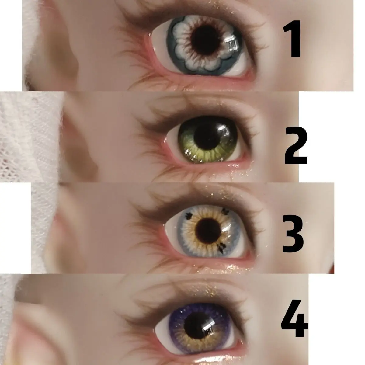 

8/10/12/14/16/18/20/22/24/30 мм кукольные глаза для 1/8 1/6 1/4 1/3 Bjd куклы пластырь глазное яблоко игрушка одеваются игровой домик аксессуары для кукол