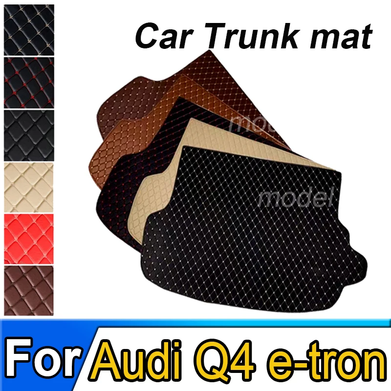 Car Trunk Mat For Audi Q4 e-tron 2022 2023 Cargo Liner Carpet Custom Car Accessories Auto Interior Decoration