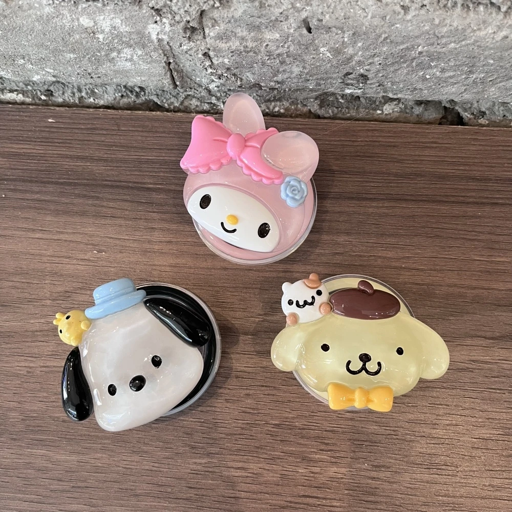 

Светящаяся Sanrio Kuromi Melody Pochacco для Magsafe, магнитная подставка для телефона Griptok для iPhone, складной держатель для беспроводной зарядки