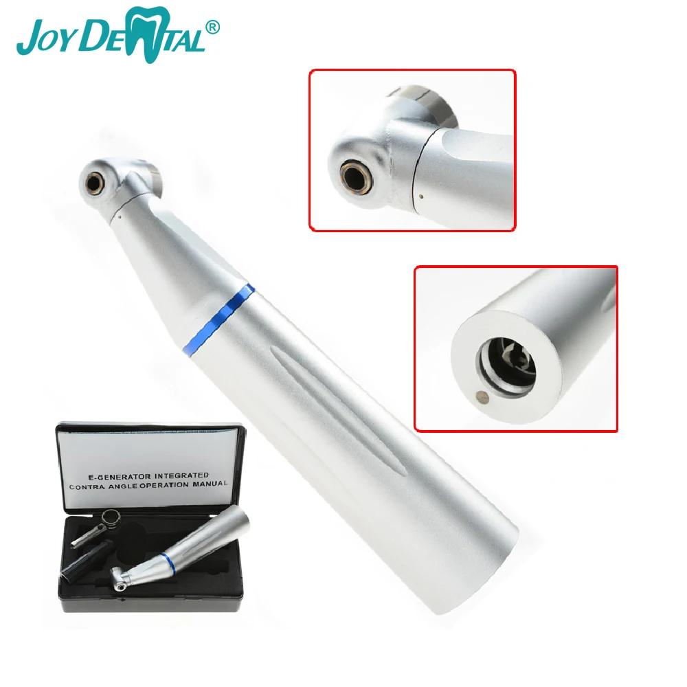 JOY DENTAL Dental Inner Water Spray Pipe Channel Contra Angle Push Button Low Speed Handpiece