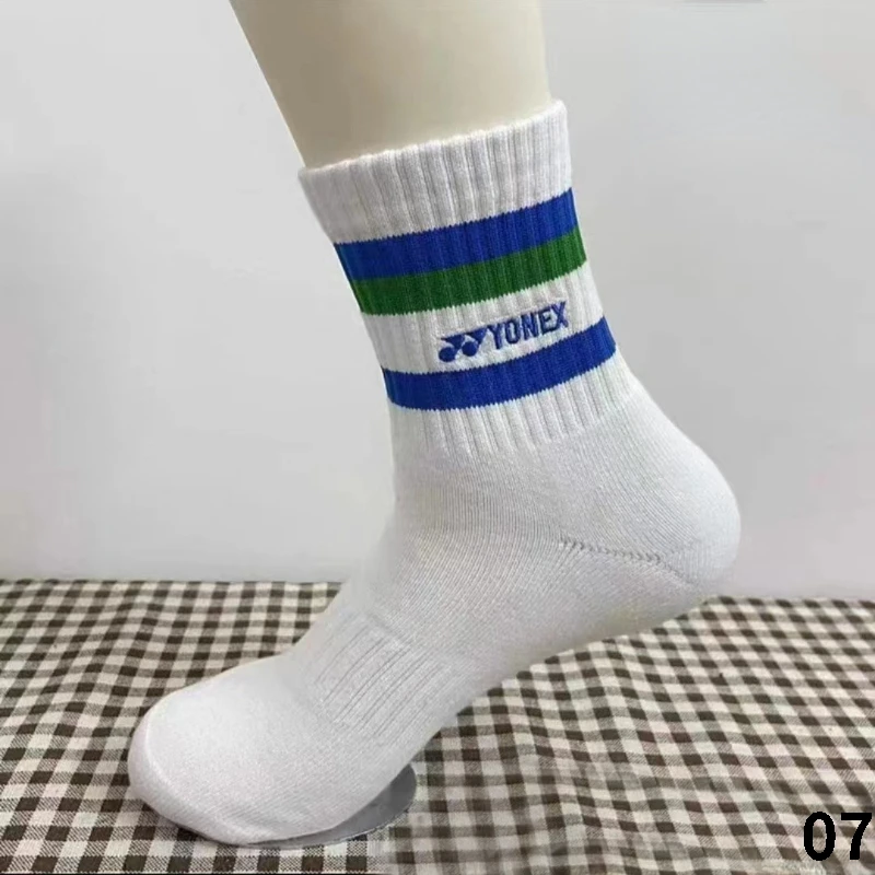 YONEX 두꺼운 수건 바닥 스포츠 양말, 땀 흡수 및 탈취, 피트니스 러닝, 배드민턴 양말, 신제품