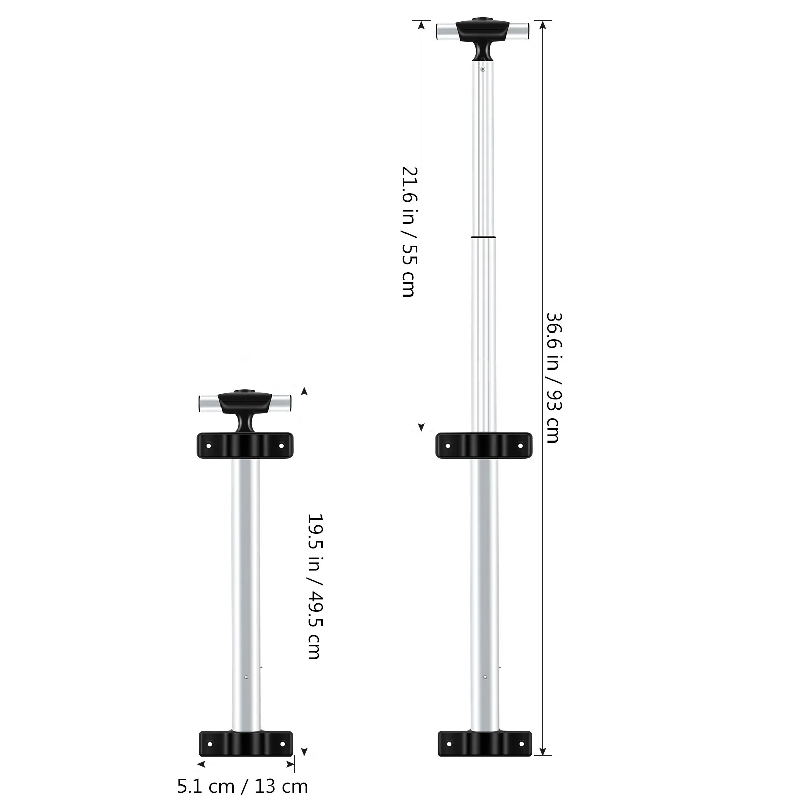 Handle Luggage Replacement Suitcase Telescopic Telescoping Parts Accessoriesrod Extender Grip Wraps Drawbar Alloy Aluminium