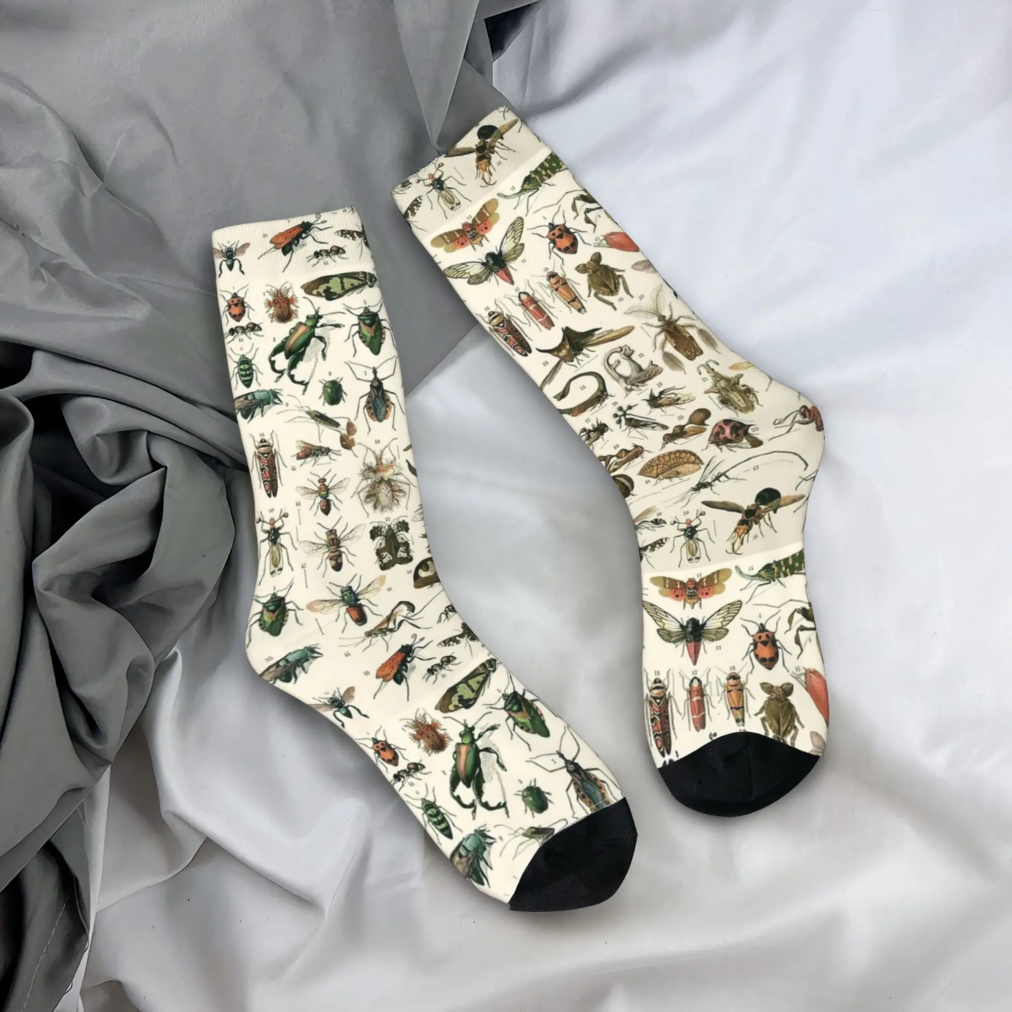 Unisex Men Socks Insects 2  Stockings Anti-Slip Comfortable Socks Autumn Trendy Design Outdoor Socks