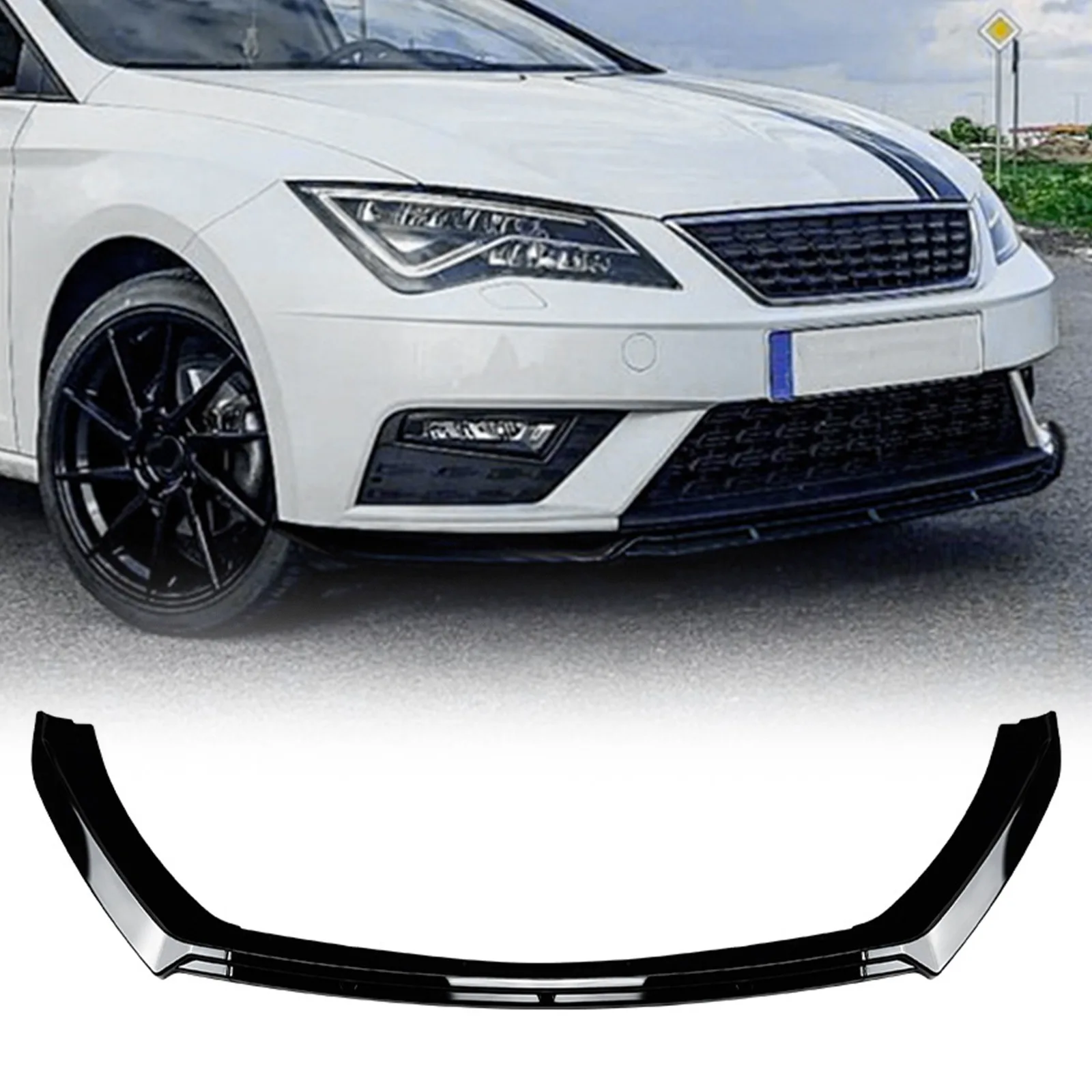 

Car Front Lower Bumper Lip Spoiler Auto Splitter Diffuser Cover Guard Protector For Seat Leon MK3.5 Standard Version 2017-2020