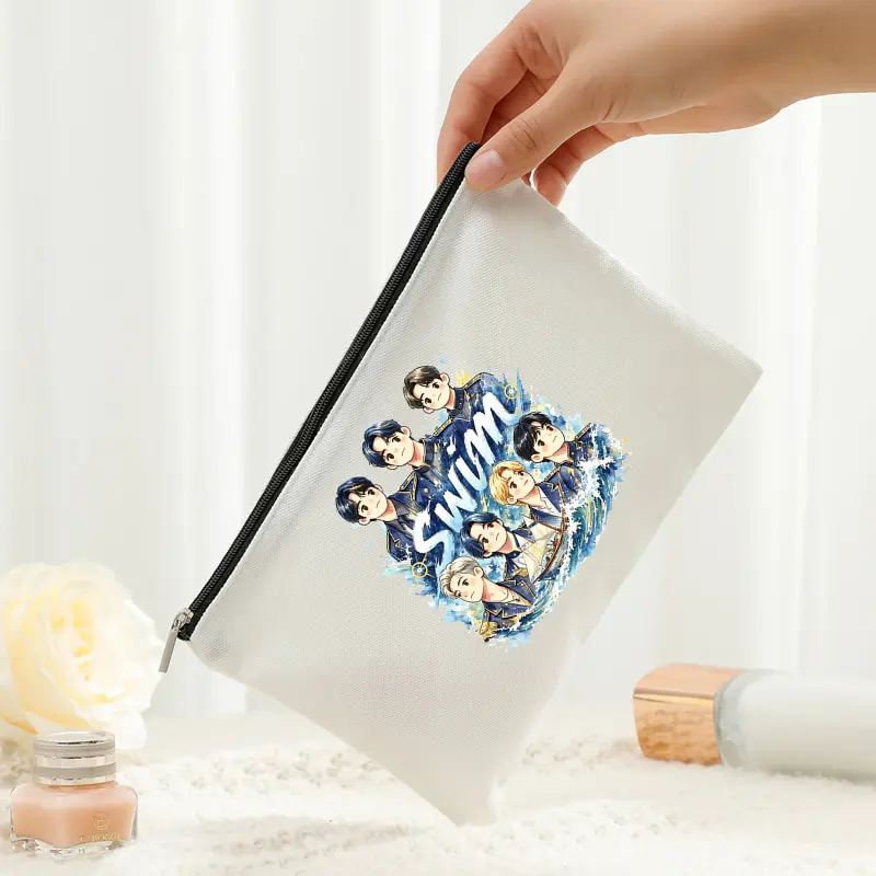 Arirang 2.0 World Tour 2026 White Makeup Bags Fashion Foldable Storage Bag Travel Organizer Bags Kpop Fan Gift Swim Album
