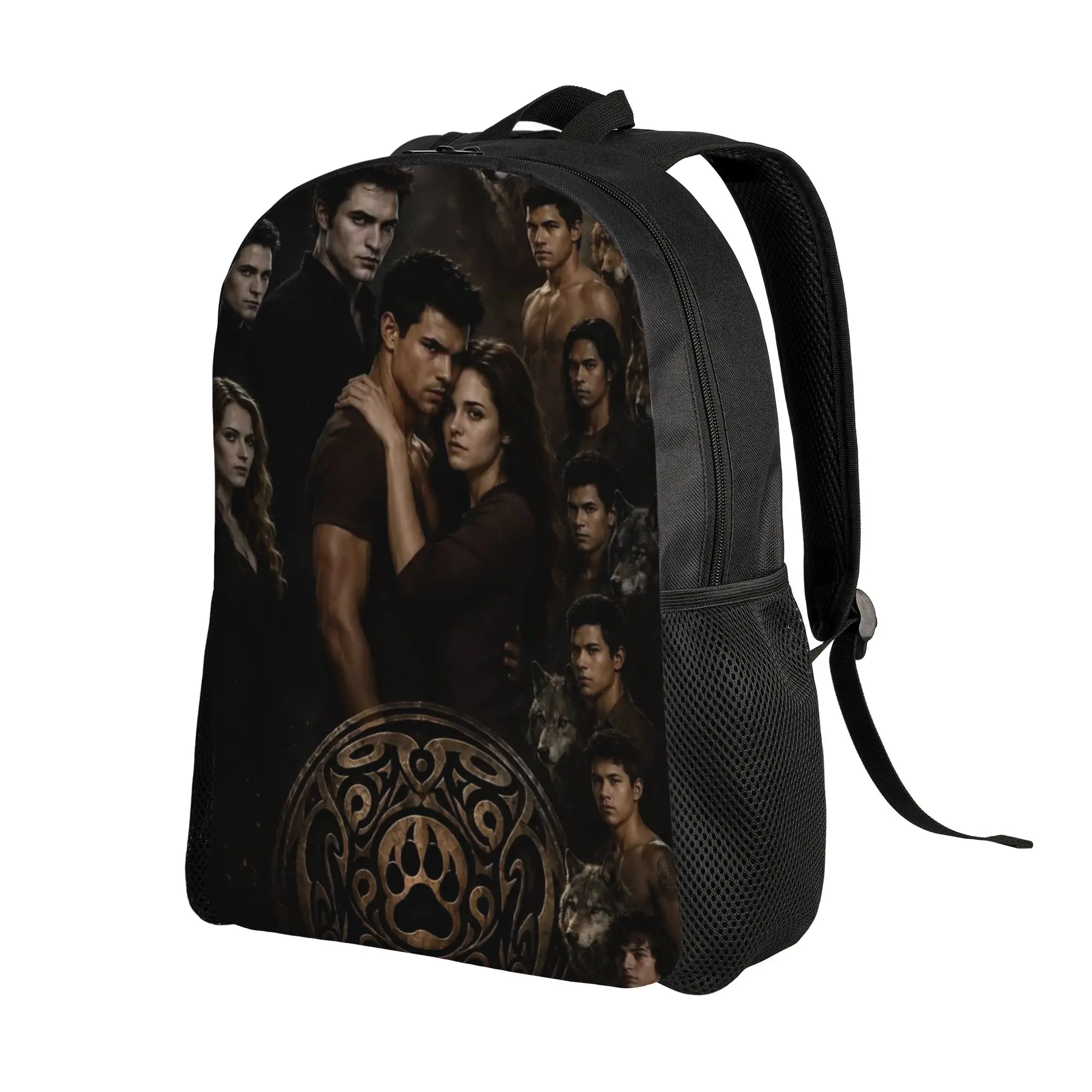 The Twilight Saga Movie Backpack for Men Women Fashion Student Work Daypack Bella Jacob Vampire College Canvas Bags Gift