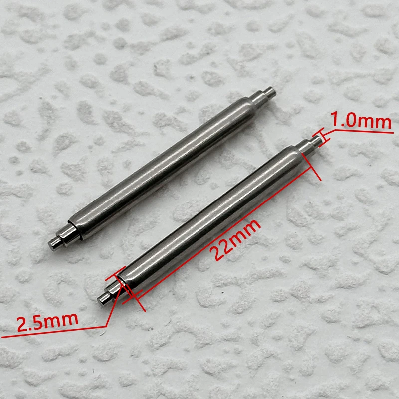 2.5mm Watch Strap Spring Bar with 1.0mm Tip 20mm and 22mm Strap Connectors Compatible SKX007 Tuna 6105 Watch Strap Spring Bar