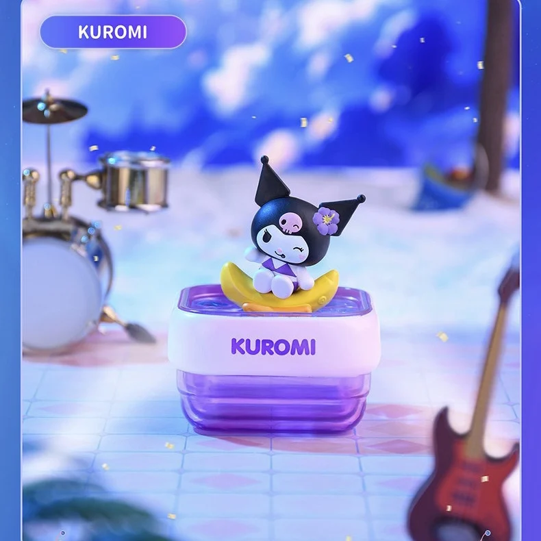 ใหม่ Sanrio สระว่ายน้ําปาร์ตี้กล่องตาบอด Hellokitty แนวโน้ม Kuromi Cinnamoroll รูปเดสก์ท็อปเครื่องประดับของเล่นเด็กของขวัญวันเกิด