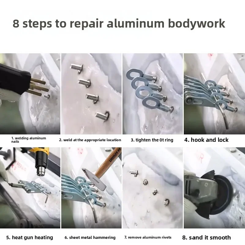 Automotive aluminum body sheet metal shaping repair machine mustard car door dent recessing tool