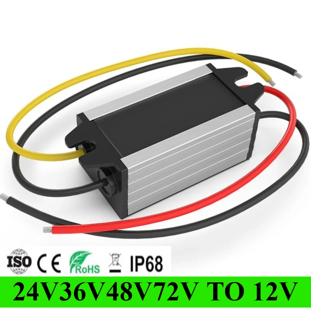 

step-down module DC DC Power Converter 85V80V82V72V60V45V49V44V32V35V37V48V36V28V25V24V to 12V transformer Overload Protection