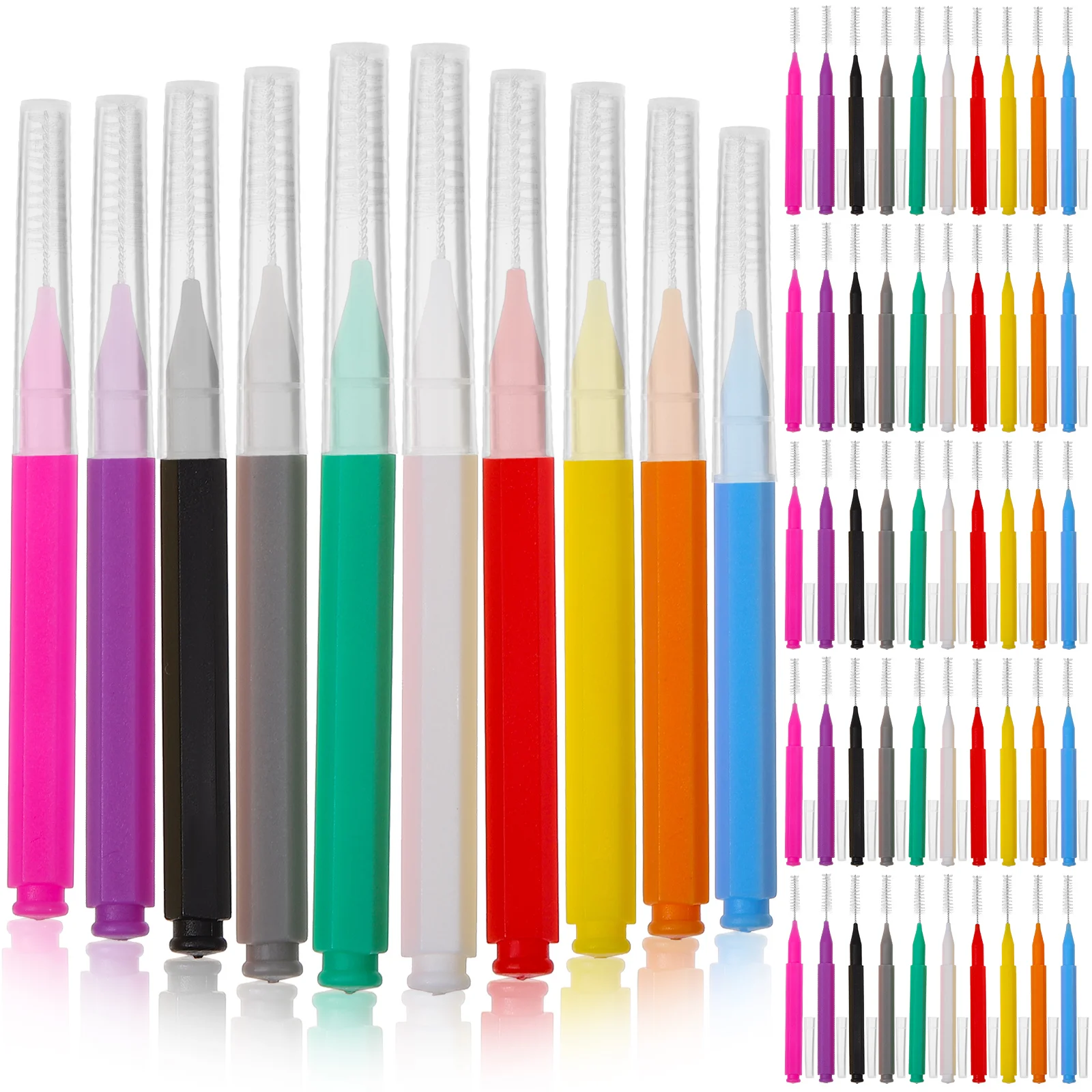 

100 Pcs Cleaner Interdental Brush 100pcs Floss Toothbrushes for Braces Laminated between Teeth Stainless Steel 304 Picks
