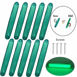 10PCS Green Side Marker Light 12v 24v LED Truck Lighting Trailer Truck Marker Lights Parking Side Lights Marker Lamps