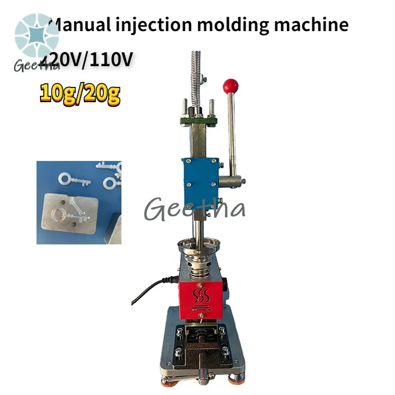 Machine de moulage par Injection verticale manuelle 220V/110V 10g, Mini Machine de moulage par Injection, Machine de Production de traitement du plastique