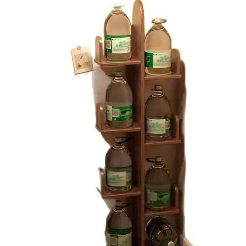 

Solid wood bookshelf, bedroom corner cactus floor bookshelf, corner storage floor shelf