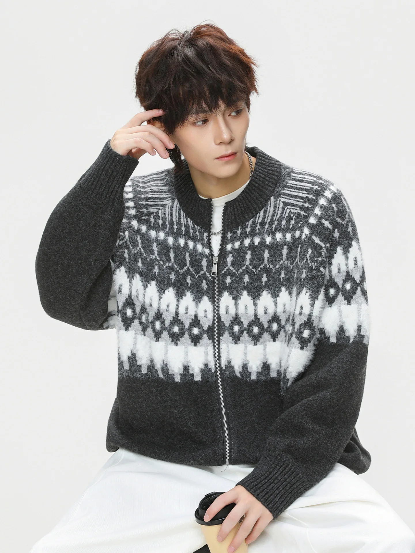 

Мужские пуловеры с меховым воротником, серые, премиум-качество, лучшая цена, многофункциональные, стильные, высокопроизводительные, улучшенная модель