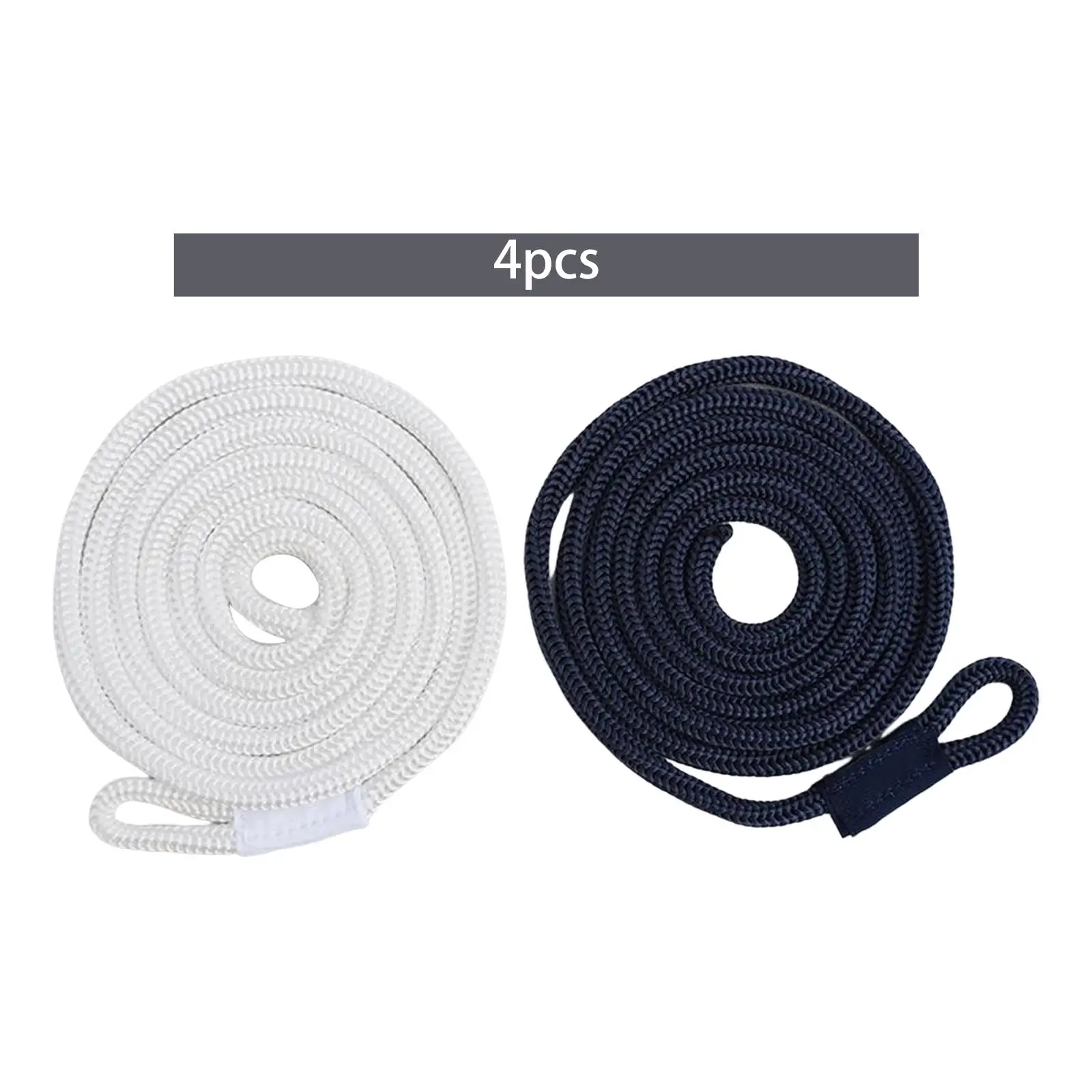 4x Boat Lines Line 2M Hanger Lightweight Double Braid Marine