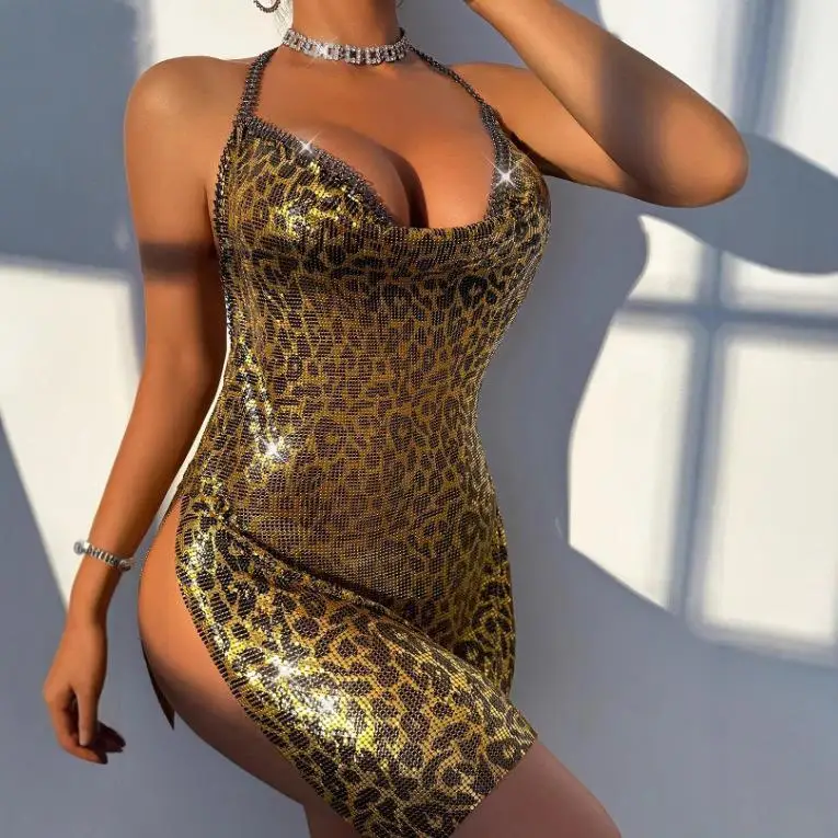 

Metal Sequin Dr Aluminum eet Svel ter Long Dr Women's Faion mid Waist Fiber Wrap around Skirt