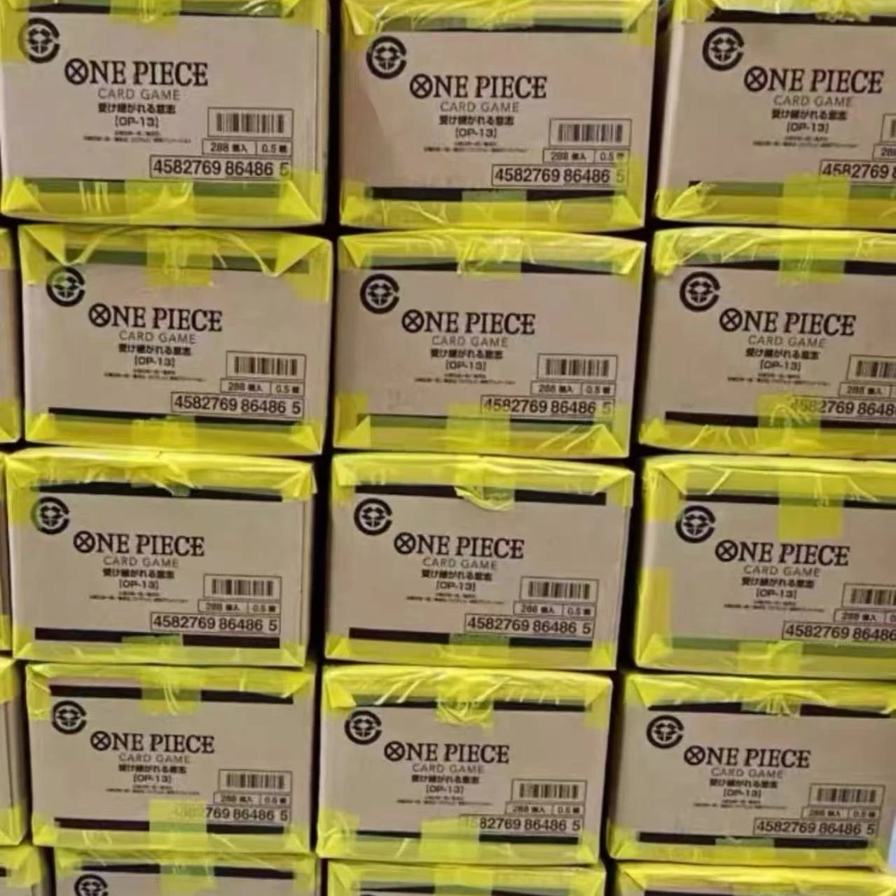 

В НАЛИЧИИ One Piece OP13 Заводской герметичный чехол с бонусом High Pull Rate A 12 Box Case TCG Game Card Японский герметичный цельный OPCG