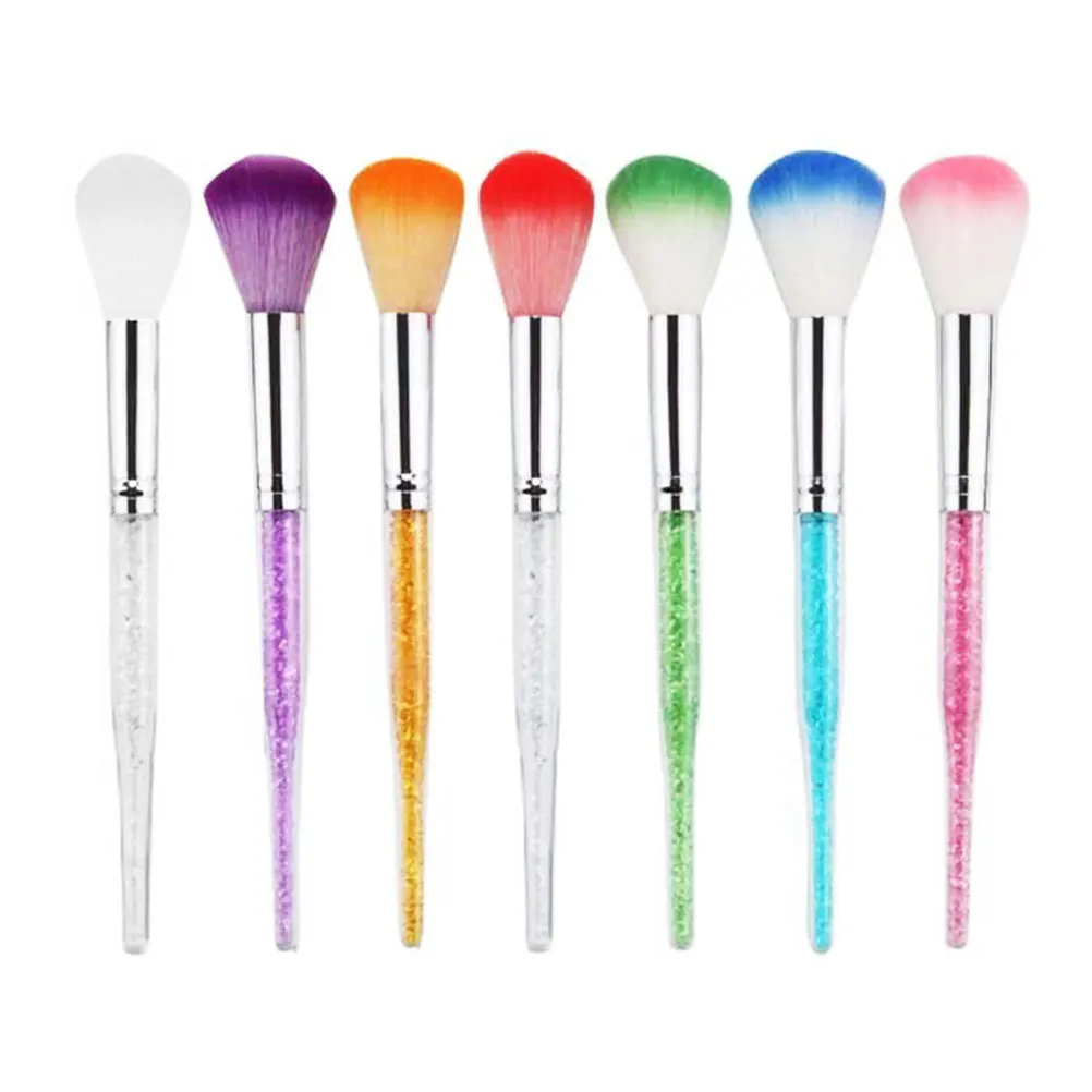 

7Pcs Long Handle Nail Art Dust Brush Set Soft Durable Bristles Nail Cleaning Manicure Pedicure Dust Remover Tool