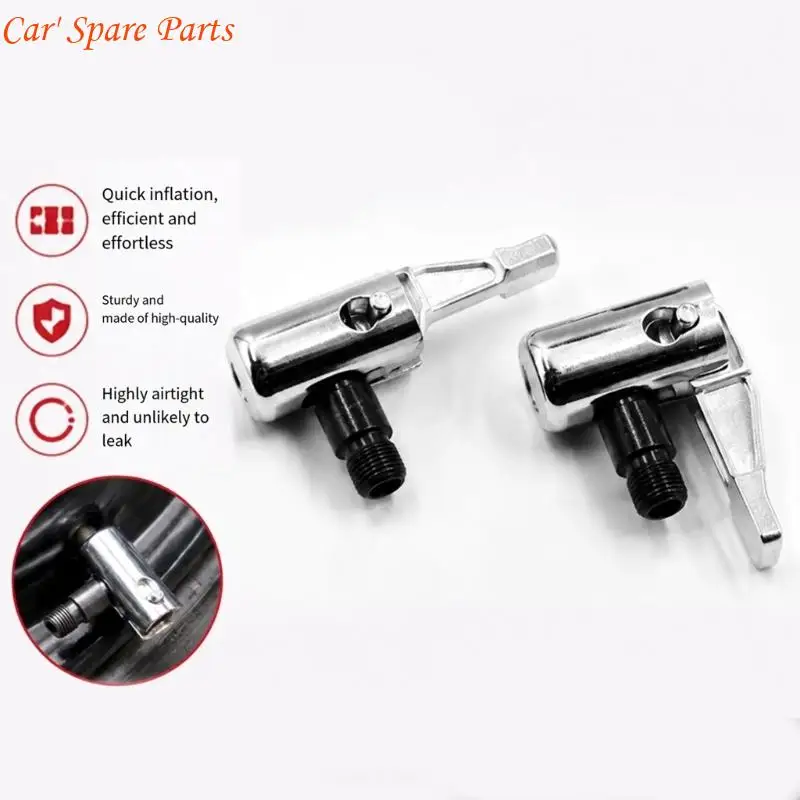 Y4UA Metal Lock Grip Tire Inflator Adapter Fitting for Tire Pump, Air Compressor