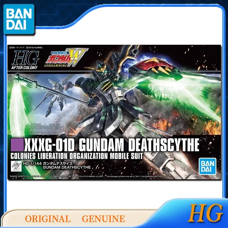 Bandai Original Genuine HG XXXG-01D GUNDAM DEATHSCYTHE Anime Figures Toys for Boys Girls Kids Gift Collectible Model Ornaments