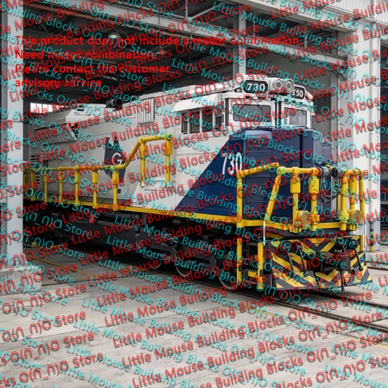 QWERT City Car Model MOC Building Bricks SD70ACE Diesel Locomotive Train Modular Technology Assemble Toys Suit Gifts Holiday