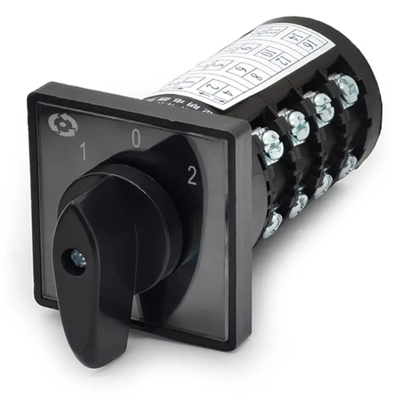 【LIMITED TIME DISCOUNT】HZ5B-20/4 Control 3 Position Rotary Switch New Dual Power On-OFF-On 20A Silver Contact Cam Switches Label