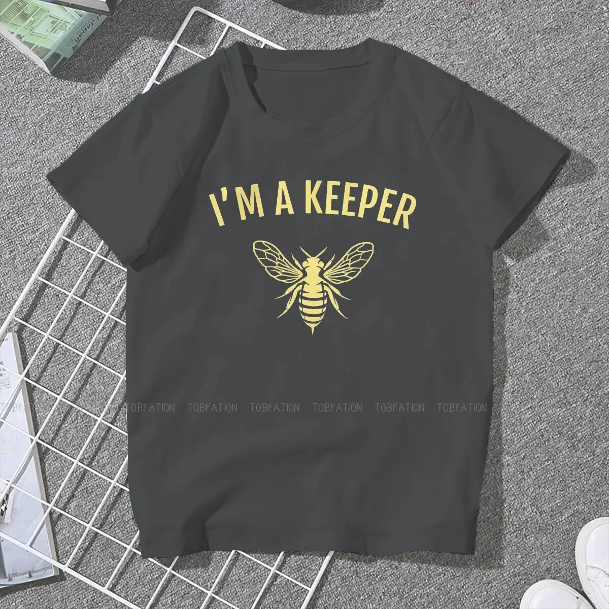 Humor  O Neck TShirt Beekeeping Bee Keeper Fabric Classic T Shirt Woman's Clothes 5XL Fluffy