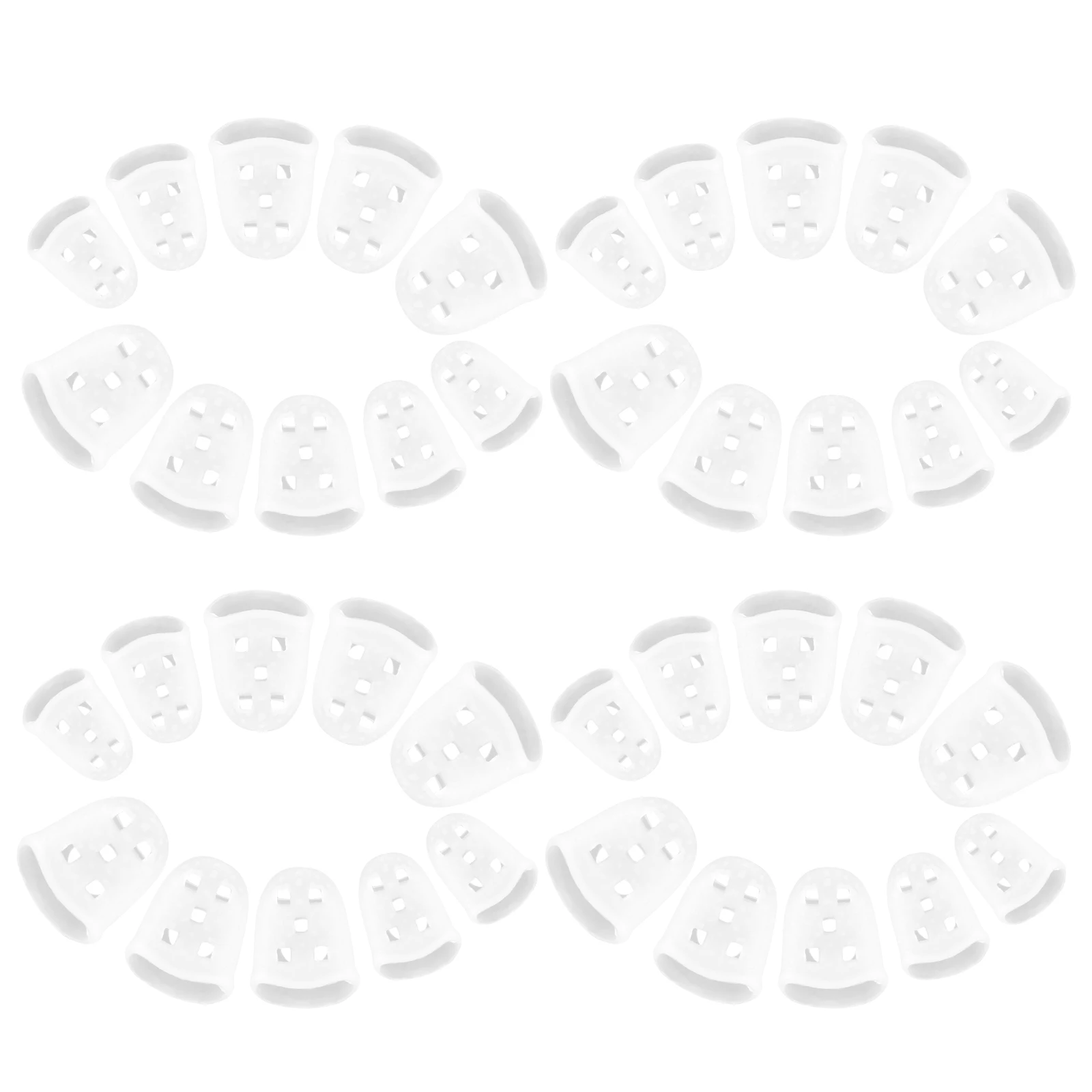 

50pcs Guitar Protective Cover Silicone Soft Anti Silicone Insulated Finger Cover Instruments Practice Beginner
