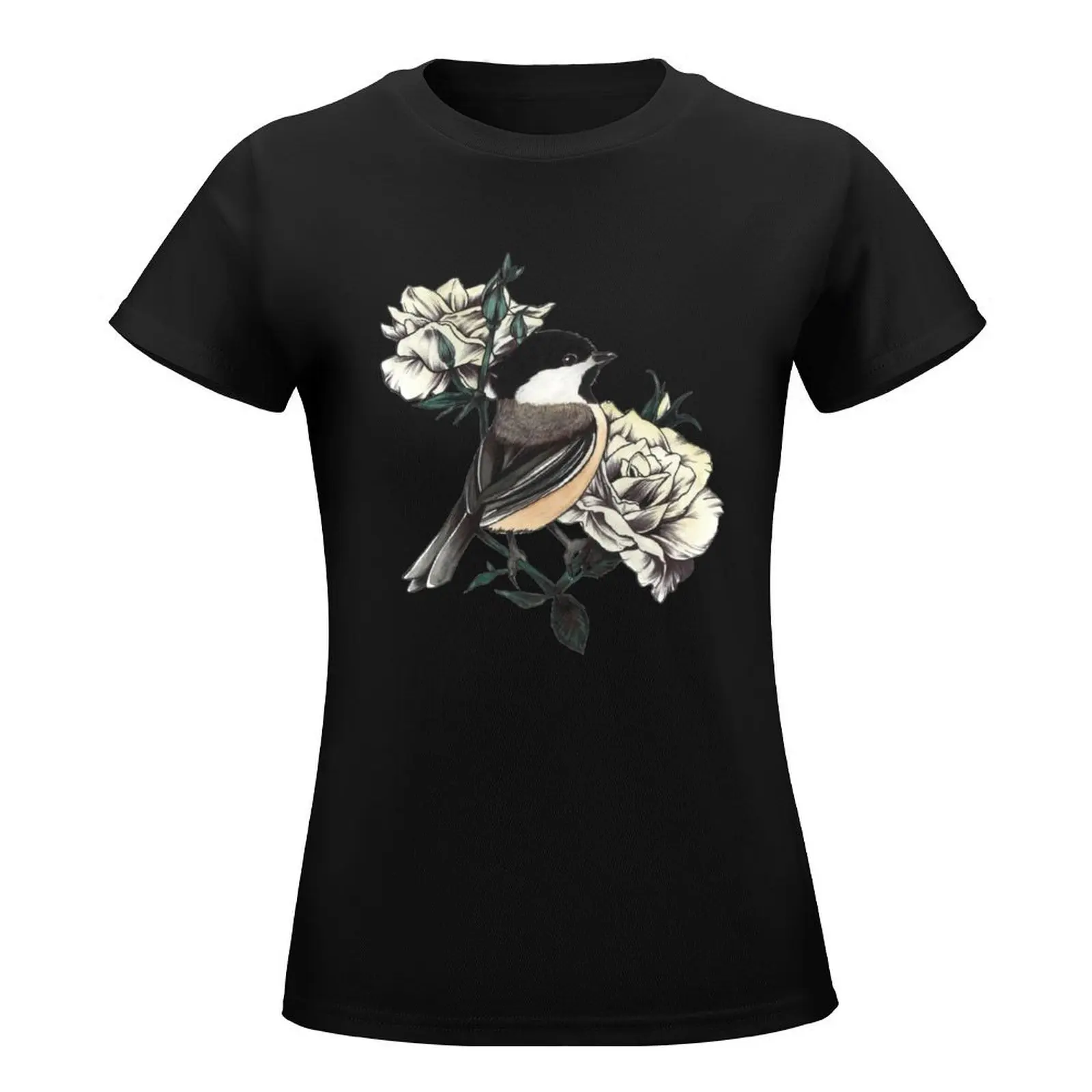 Chickadee T-Shirt kawaii clothes female vintage clothes shirts graphic tees white t-shirt dress for Women sexy