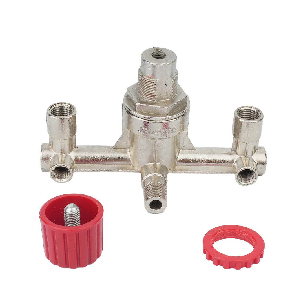 Válvula Reguladora de Saída Dupla Interruptor de Compressor de ar Válvula Reguladora de Pressão Peça de Montagem Acessórios de Ferramentas de Reparo Peça