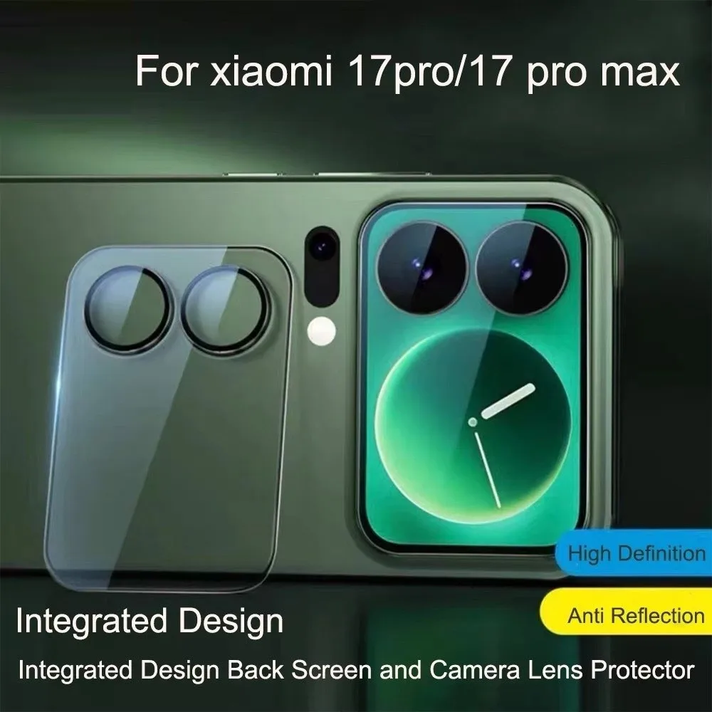 3D Full Coverage Lens Protector Anti-scratch 9H HD Camera Lens Cover All In One for Xiaomi 17/17Pro/17 Pro Max