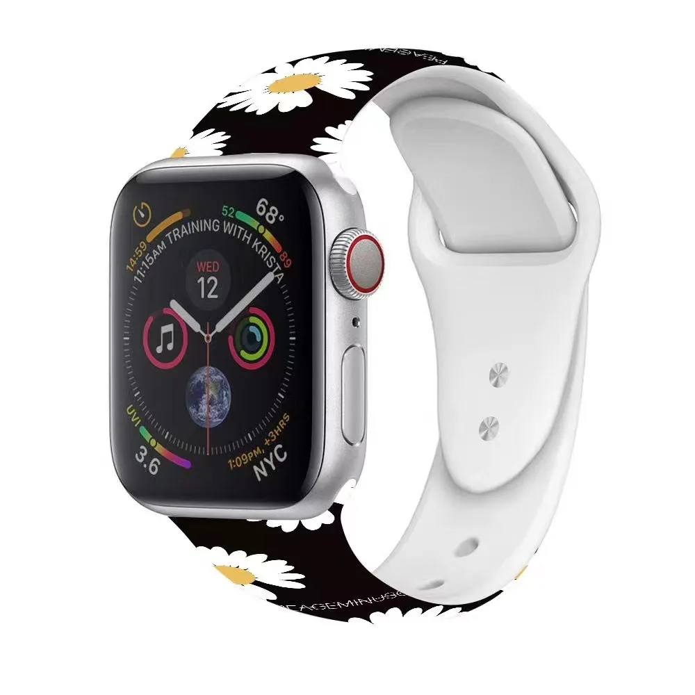 Силиконовый ремешок для Apple Watch Band 44 мм 45 мм 49 мм 41 мм 40 мм 38 мм 42 мм 44 45 мм, браслет для iwatch Ultra series 7 se 3 4 5 6 8, ремешок