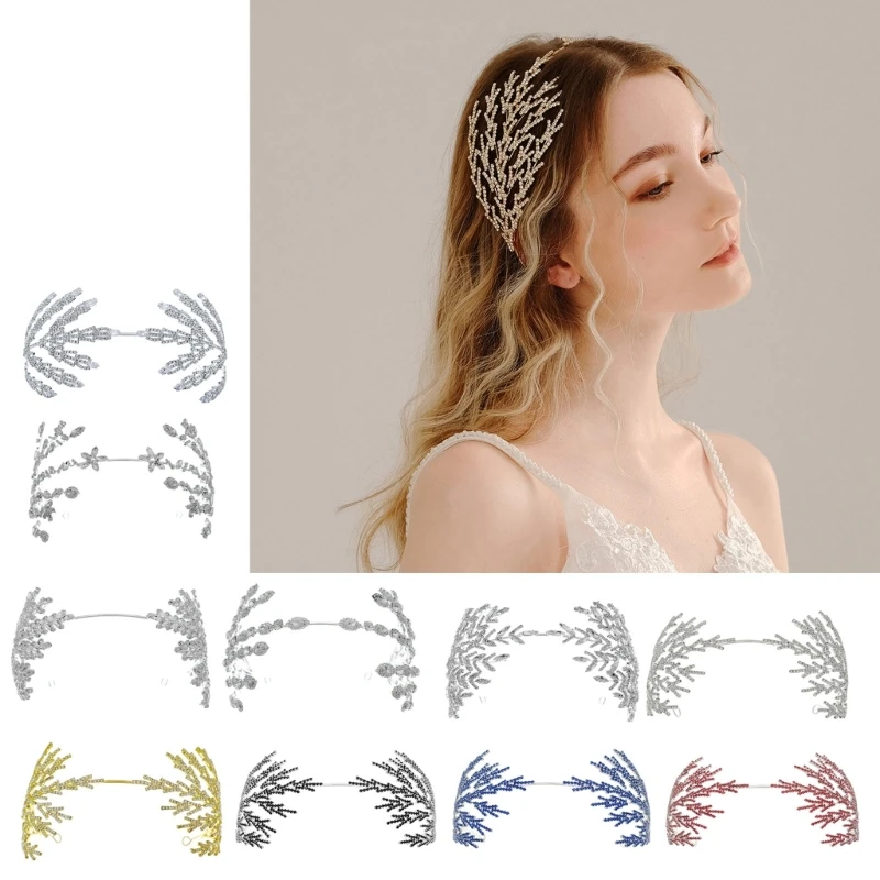 Women Luxurious Shining Crystal Headband Glittering Rhinestones Hairband Wedding Bride Headband Party Headpiece Stage Show Props