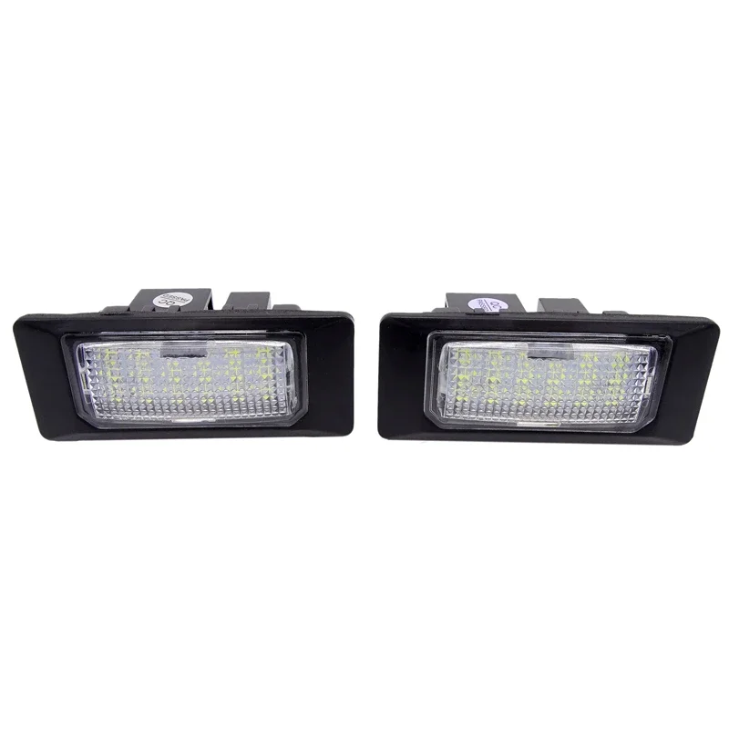 

1 Pair LED Car Number License Plate Light Exterior For Audi A1 A6 (C7) A7/S7 TT for VW GOLF 6 JETTA MK6 PASSAT B6 B7 POLO TOURAN