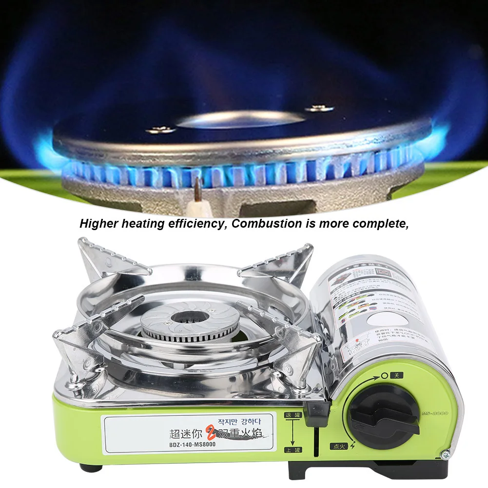 

MS-8000 Portable Gas Stove Burner - High Efficiency Camping Cassette Furnace with Windproof Design for Outdoor Enthusiasts.