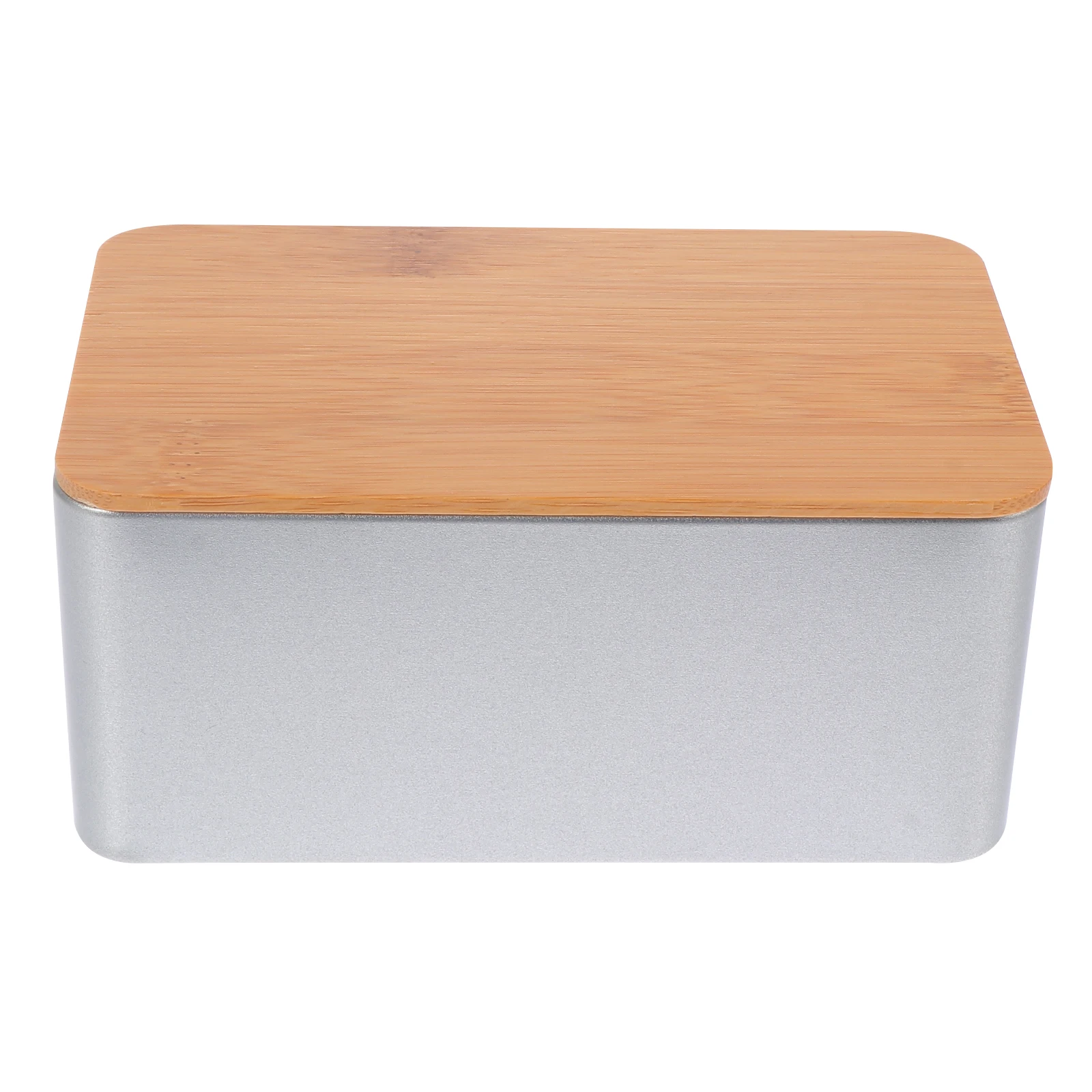 

Bamboo Cover Iron Can Tea Canisters for Loose Airtight Tin Storage Small Tins Travel