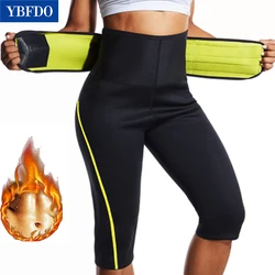 YBFDO Sweat Sauna pantaloni tuta in Neoprene sudorazione Shapers Fat Burner corsetto Body Shaper pantaloni dimagranti vita Trainer Shapewear