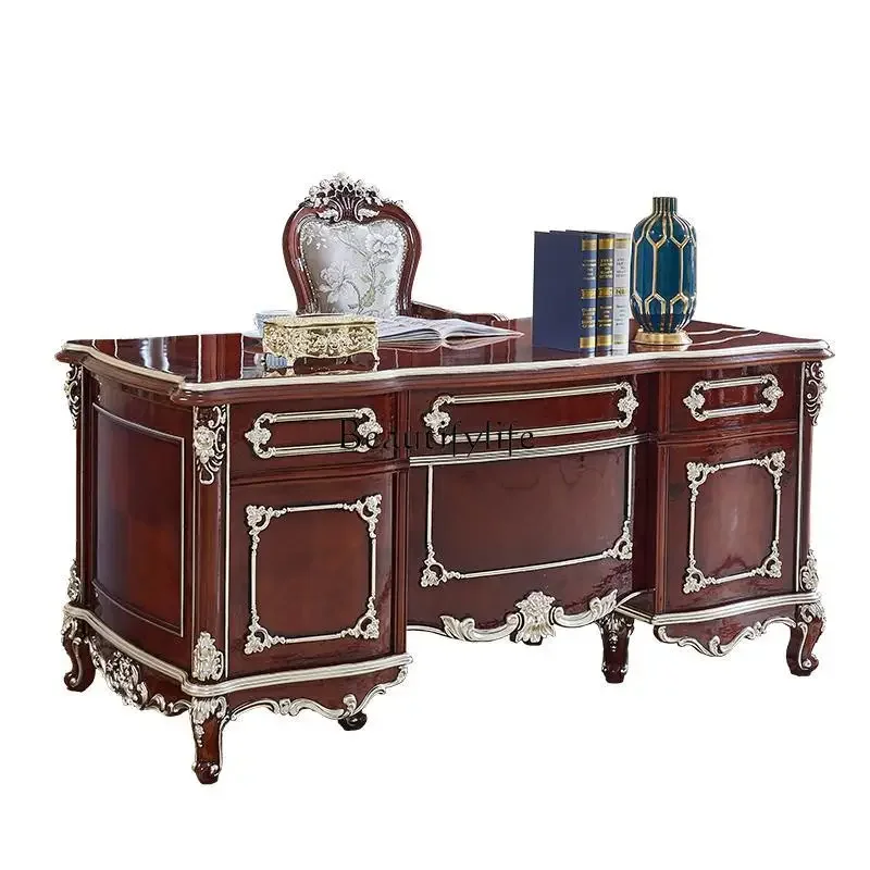 54European desk French neoclassical desk writing computer desk study